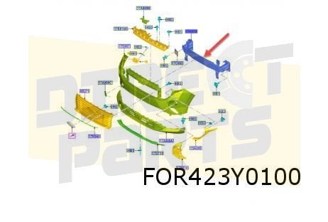 Ford Puma (1/20-) / Ford Transit Courier (1/24-) voorbumperb, Autos : Pièces & Accessoires, Neuf, -, Ford, -