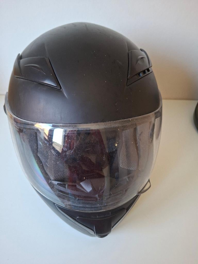 Zwarte brommerhelm, Fietsen en Brommers, Ophalen of Verzenden, Zo goed als nieuw, Large, Vito