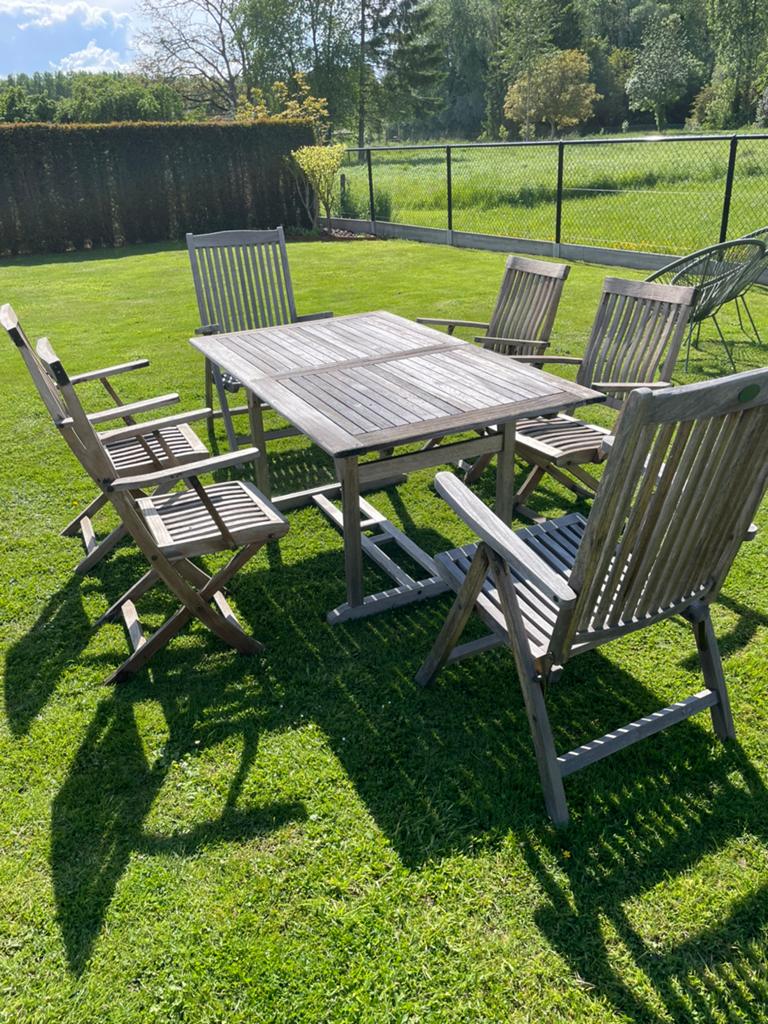 Tuinset, Ophalen, Gebruikt, Eettafel, 6 zitplaatsen