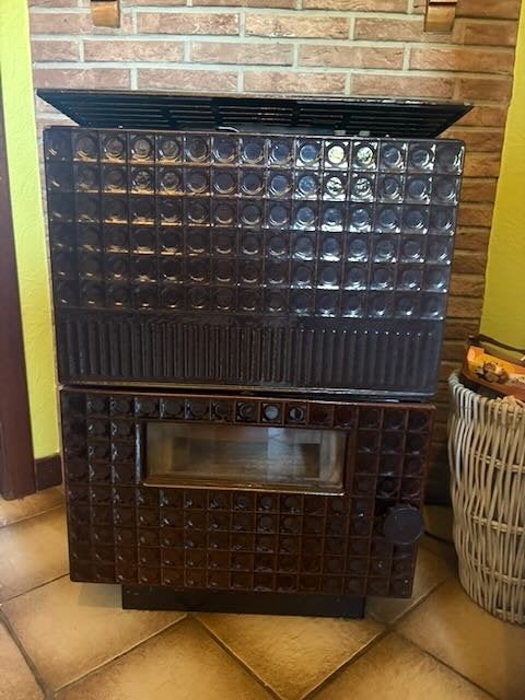 Poêle à charbon et bois feu continu – 7900W (Parfait état), Enlèvement, Utilisé, Bois, Poêle à charbon
