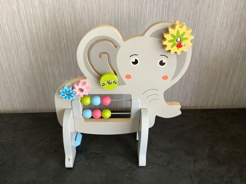 Jouet éducatif en bois pour la motricité, éléphant (30x27), Enfants & Bébés, Enlèvement ou Envoi, Comme neuf, Puzzles