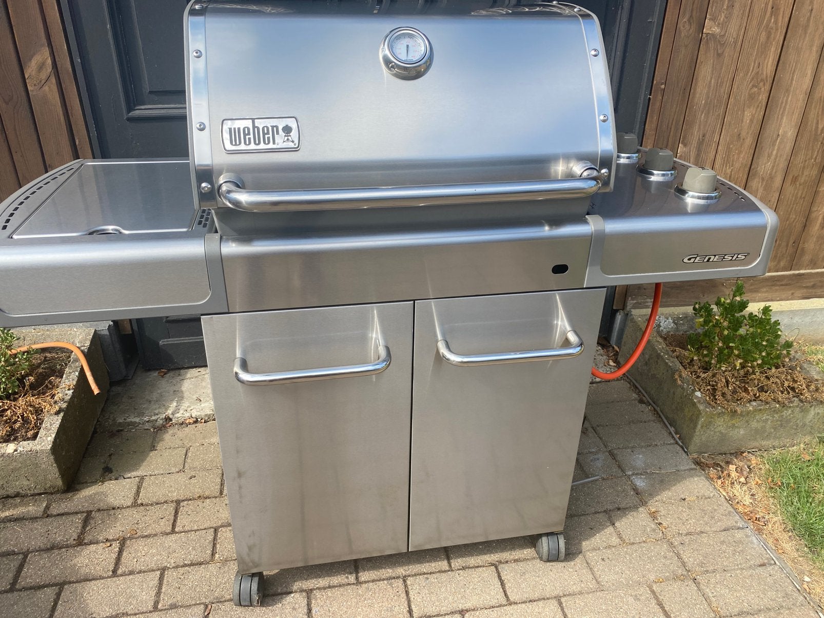 Weber Genesis S-320 inox gasbarbecue i.z.g.st., Tuin en Terras, Ophalen, Zo goed als nieuw