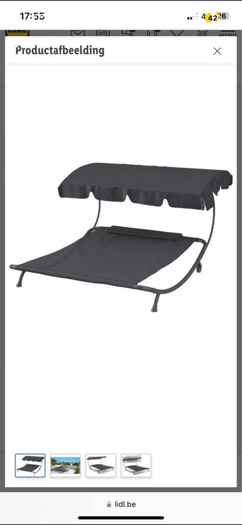 Ligbed aruba 2 personen, Tuin en Terras, Ophalen, Nieuw