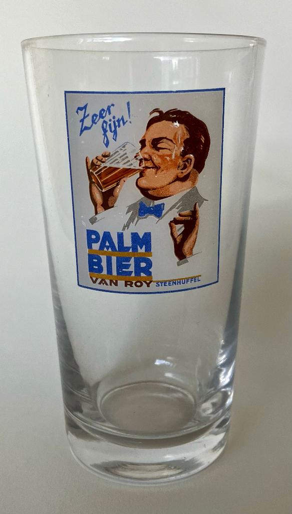 Mooi oud glas Palm bier brouwerij, Ophalen of Verzenden, Zo goed als nieuw, Glas of Glazen, Palm