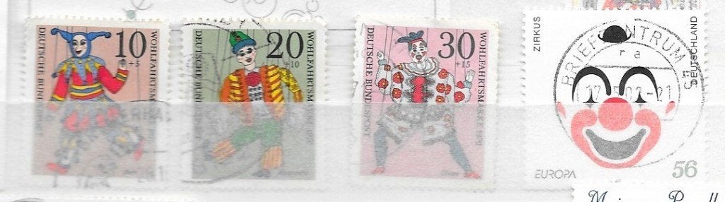 Timbres Cirque Allemagne d, Envoi, Affranchi