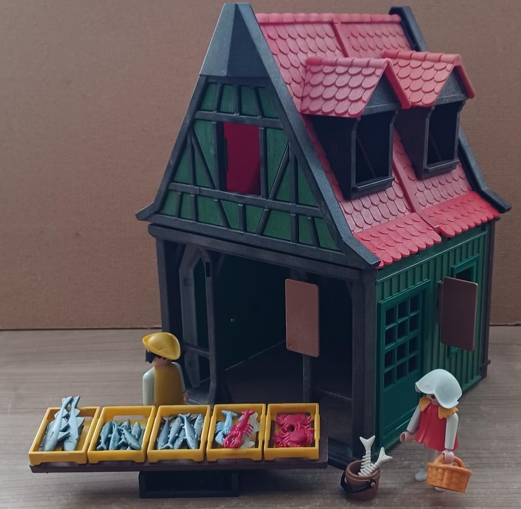 playmobil middeleeuwse visboer, Envoi, Utilisé, Playmobil en vrac