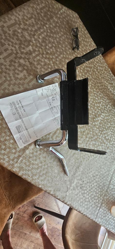 Centrale voet moto Harley, Ophalen