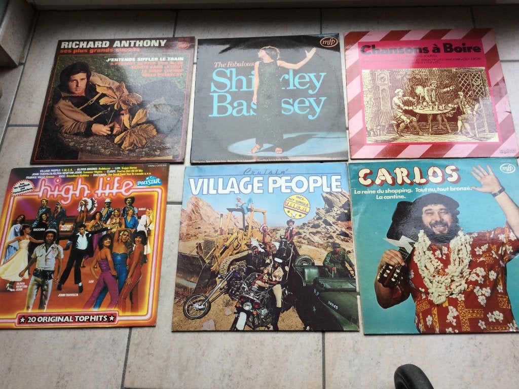 33 TOURS:"SOUPLEX"PEOPLE"CARLOS"BASSEY"ANTONY, Antiquités & Art, Enlèvement ou Envoi