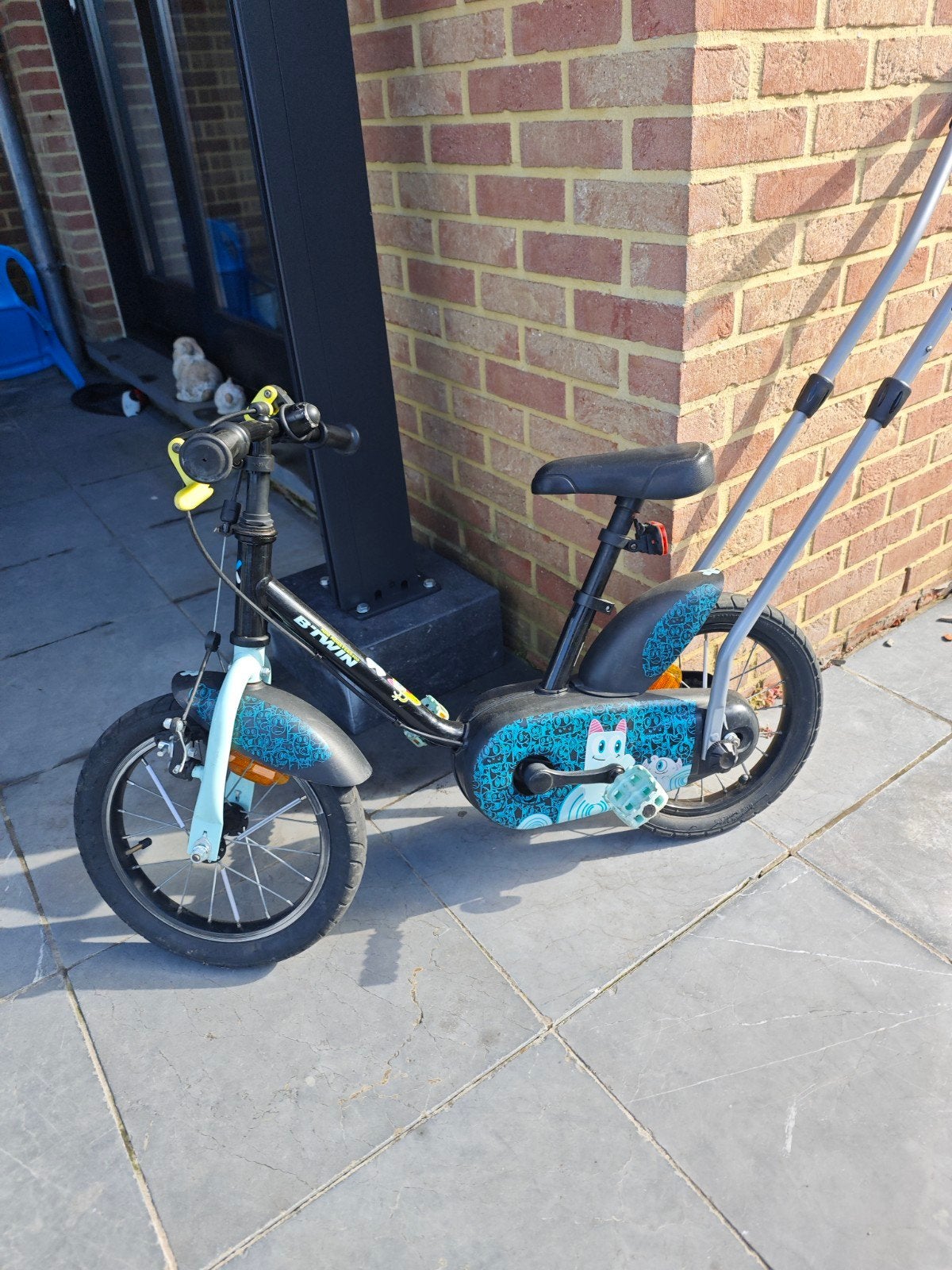 kinderfiets 14inch, Fietsen en Brommers, Ophalen, Zijwieltjes, Velgrem, Minder dan 16 inch