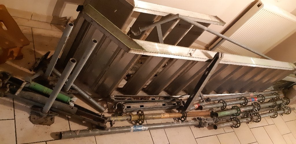 Layher alu trap , staanders , liggers , …, Ophalen, Gebruikt, Trap, 2 tot 4 meter