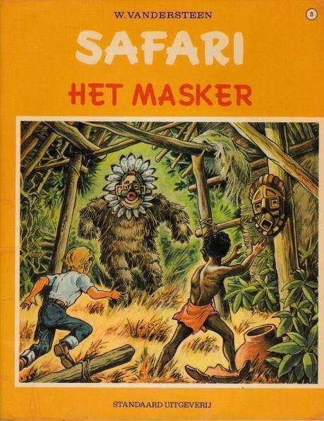 Safari: ‘Het masker’ - Willy Vandersteen, Boeken, Eén stripboek, Willy Vandersteen & Karel Biddeloo, Ophalen, Gelezen