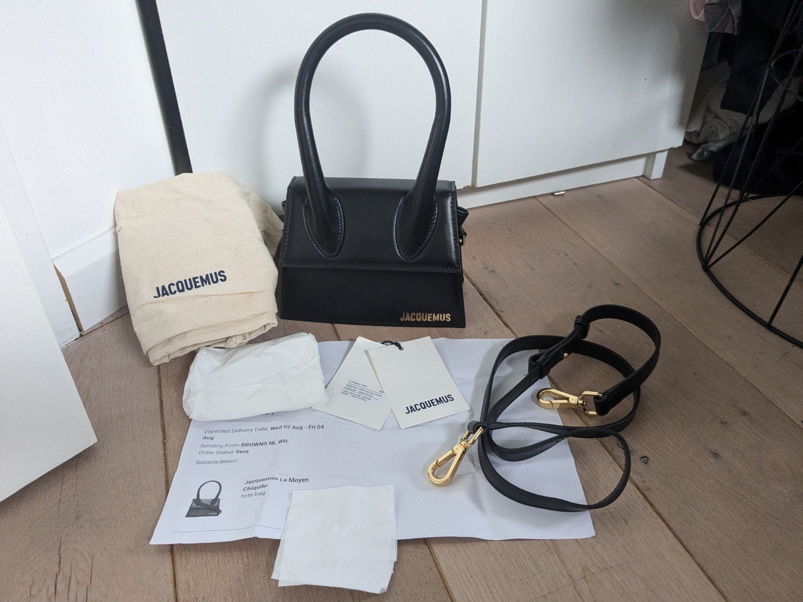originele handtas chicito moyen Jacquemus, Enlèvement ou Envoi, Comme neuf, Noir