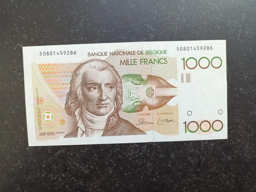 1000 francs Gretry quasi nieuwstaat!!, Ophalen of Verzenden, Los biljet
