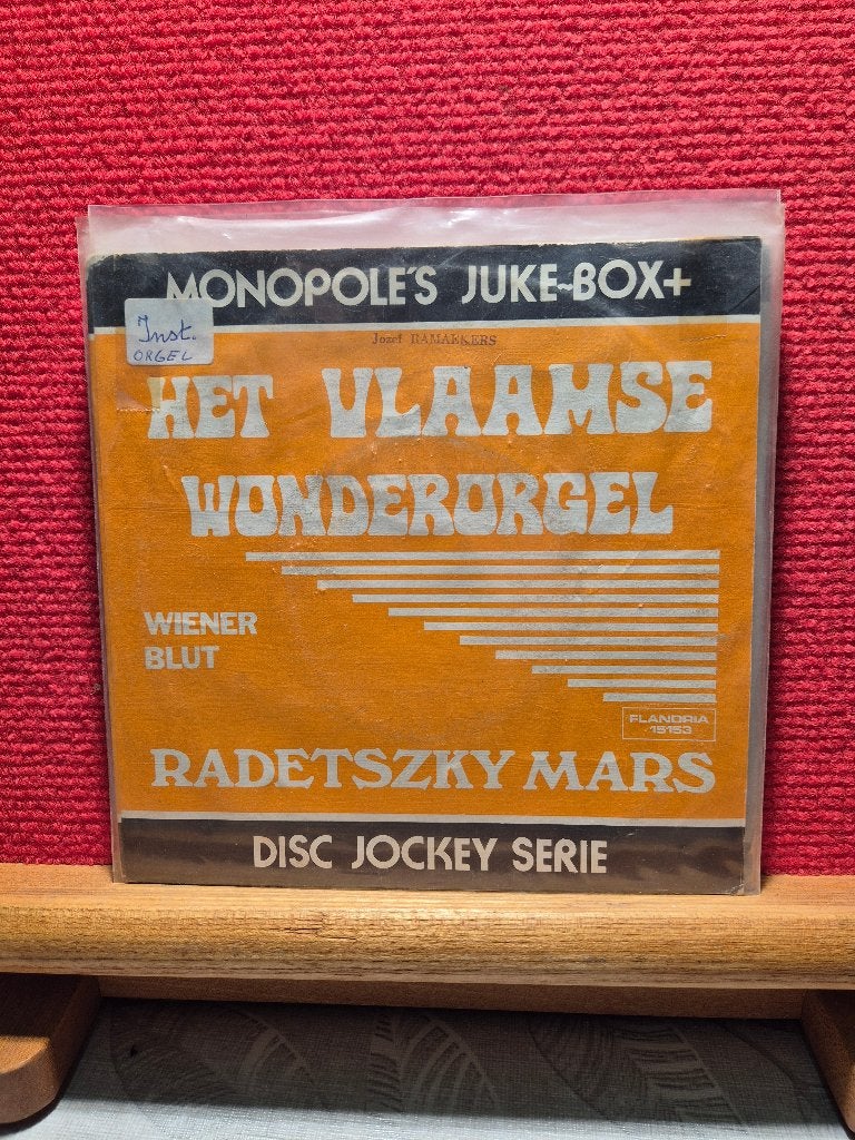 het vlaamse wonderorgel, Cd's en Dvd's, Vinyl | Nederlandstalig, Gebruikt, 7 inch, Ophalen of Verzenden, Levenslied of Smartlap