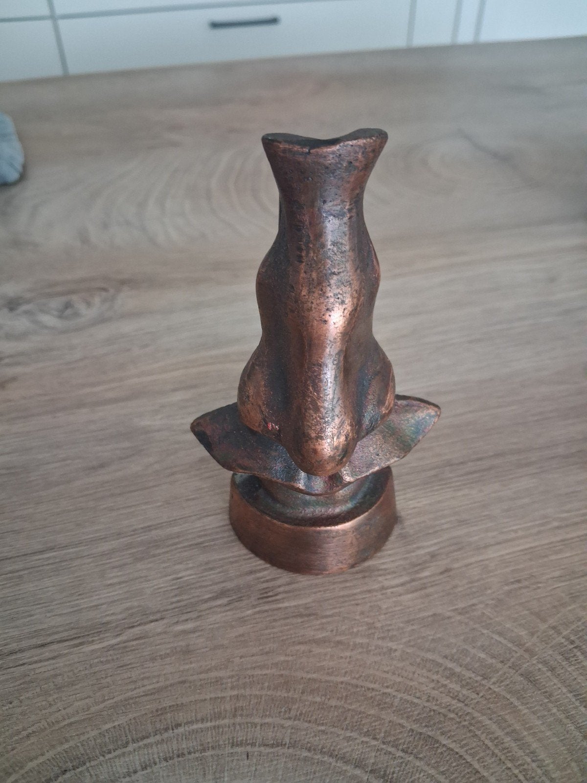 Brillenhouder naar  dali. 12,5 cm hoog voet 5 cm en 389 gr, Antiek en Kunst, Ophalen, Brons