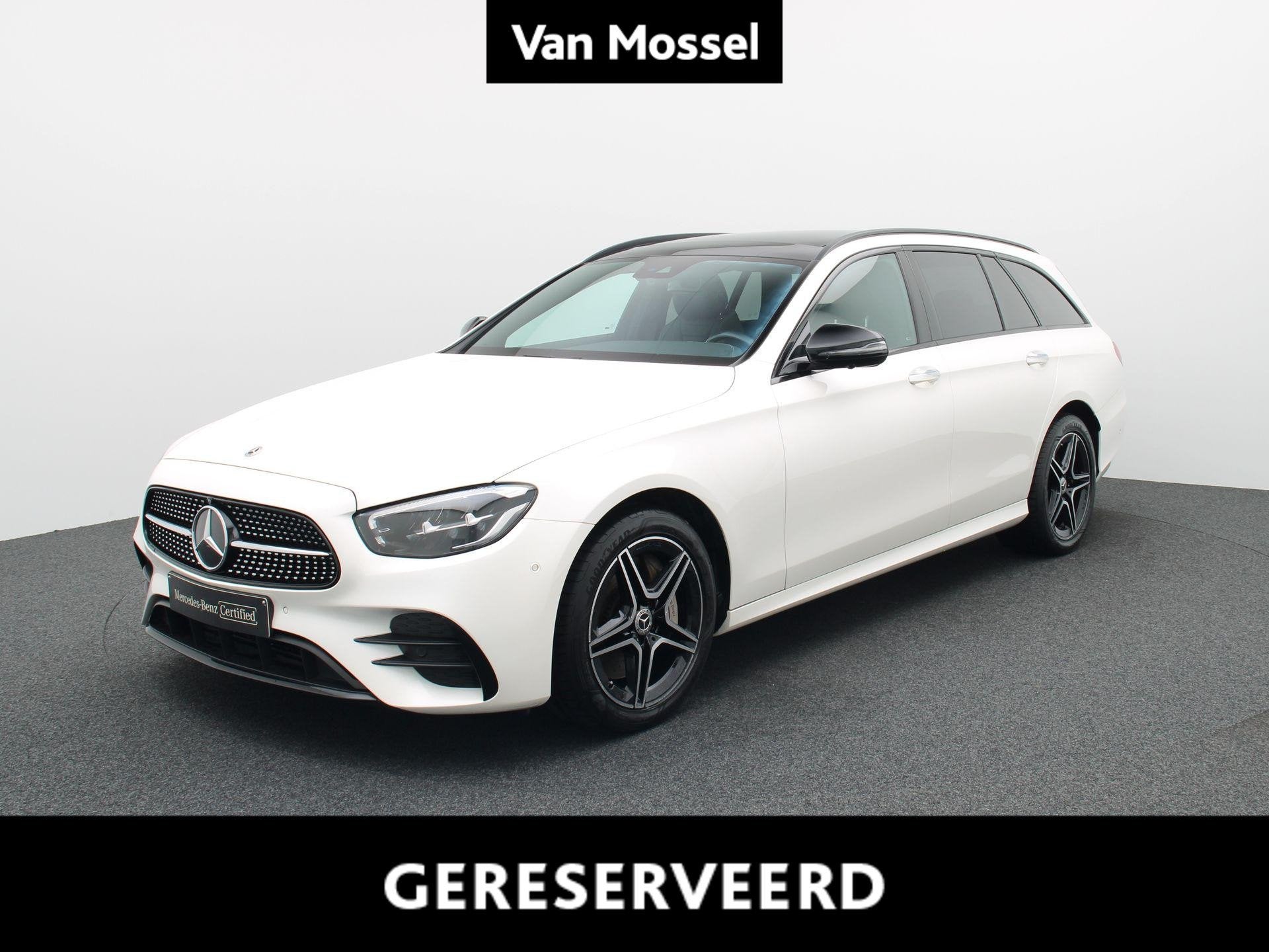 Mercedes-Benz E 300 e Estate AMG LINE + LEDER + PANO DAK + B, Automaat, Dealer onderhouden, Gebruikt, 4 cilinders