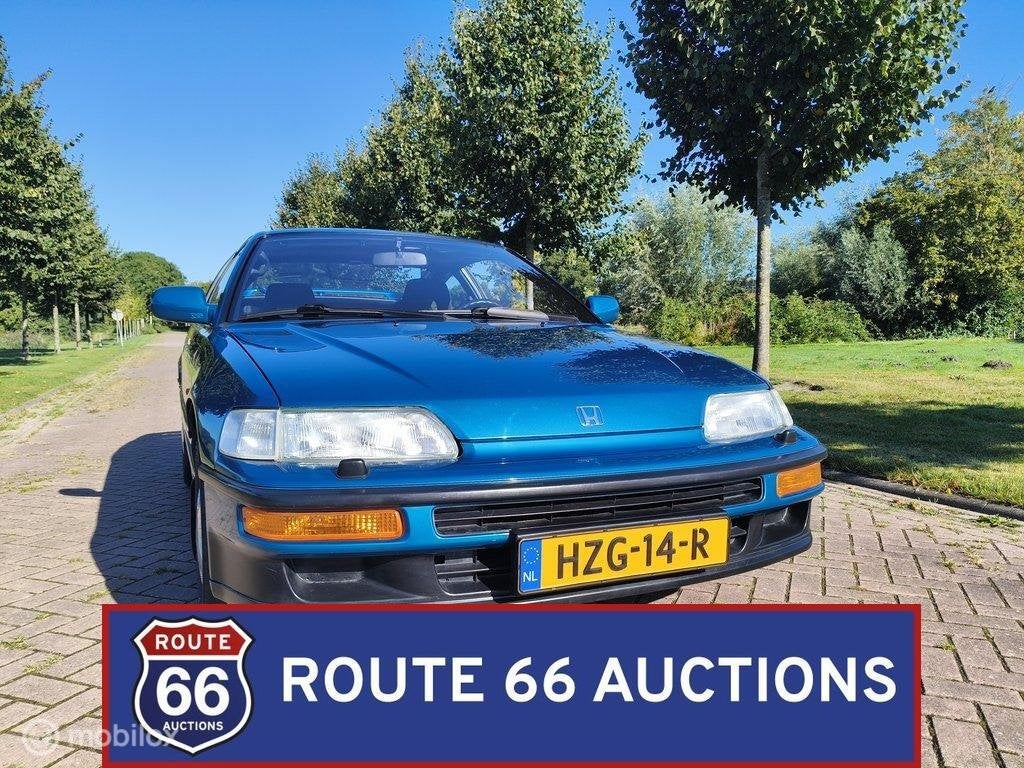 Honda CRX 1.6 VTi | 1991 | Route 66 Auctions, Honda, Zwart, Bedrijf, Handgeschakeld