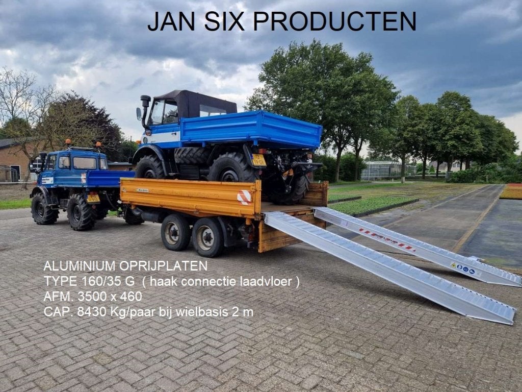 Alu. oprijplaten 3500 x 580 cap 14000 kg / paar type 200/35, Ophalen of Verzenden