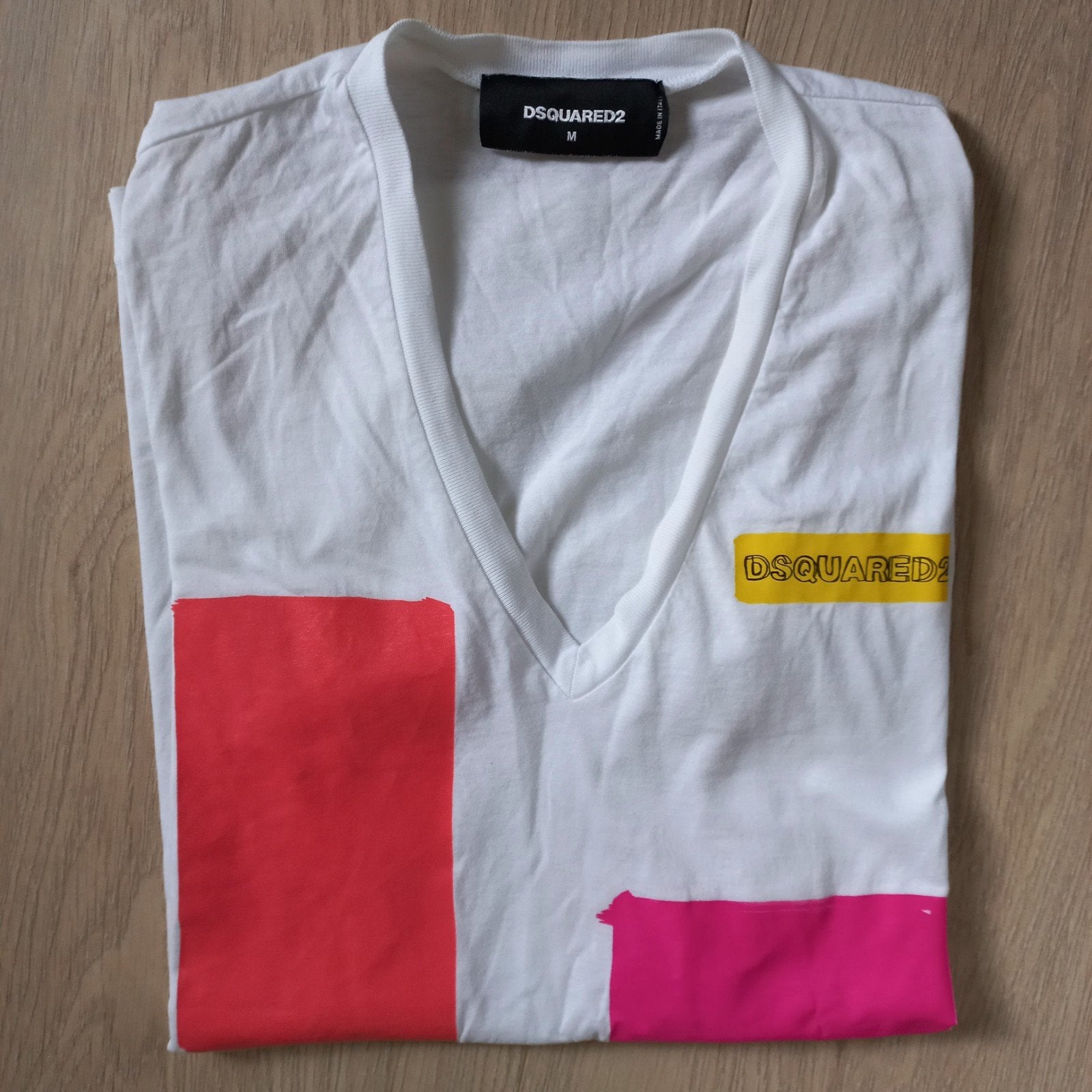 Dsquared2 Chemise élégante et colorée pour femme taille M, Manches courtes, Taille 38/40 (M), Comme neuf, Dsquared2