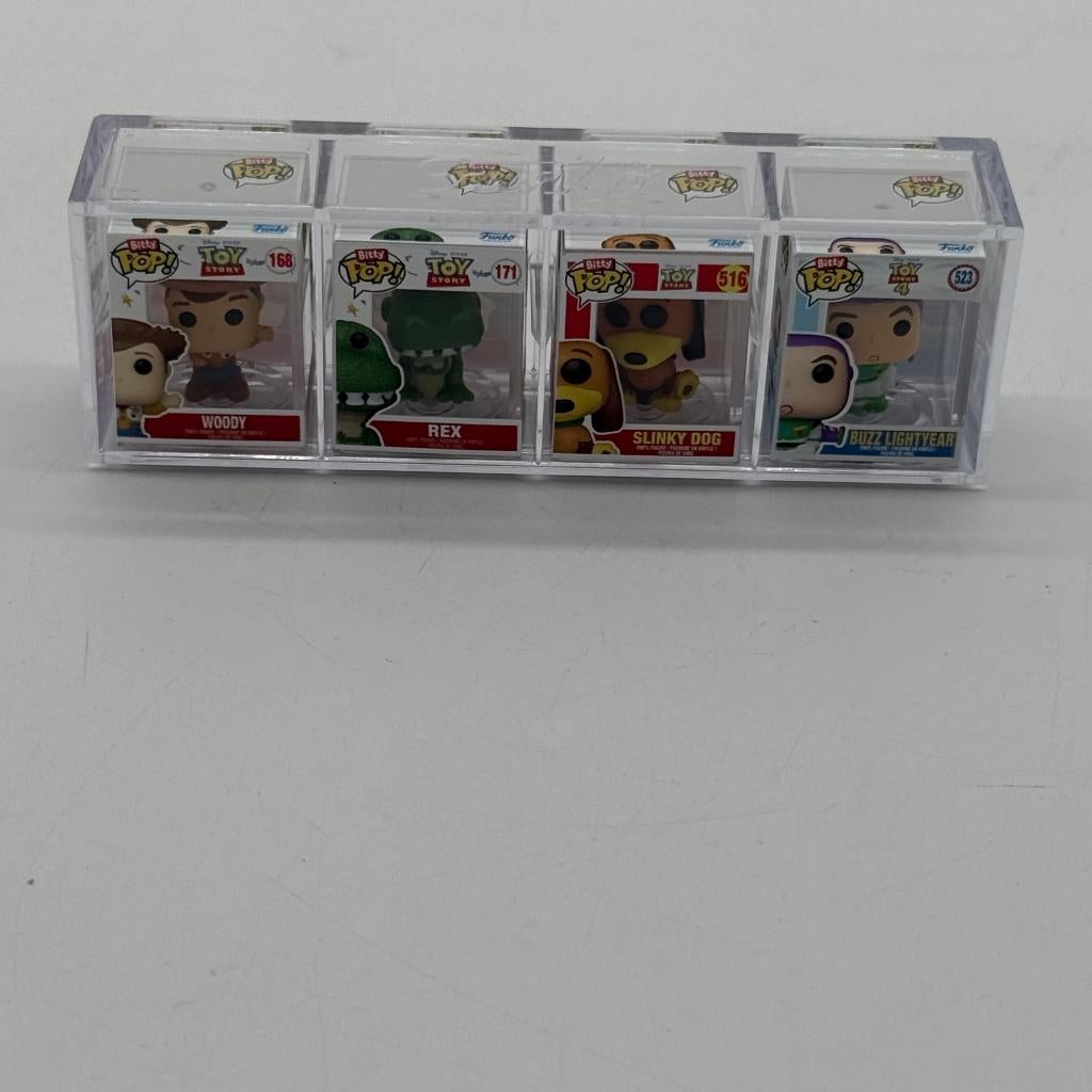 Bitty Pop! Toy Story 4 - 4 Stuks - met case - Woody, Ophalen of Verzenden, Zo goed als nieuw