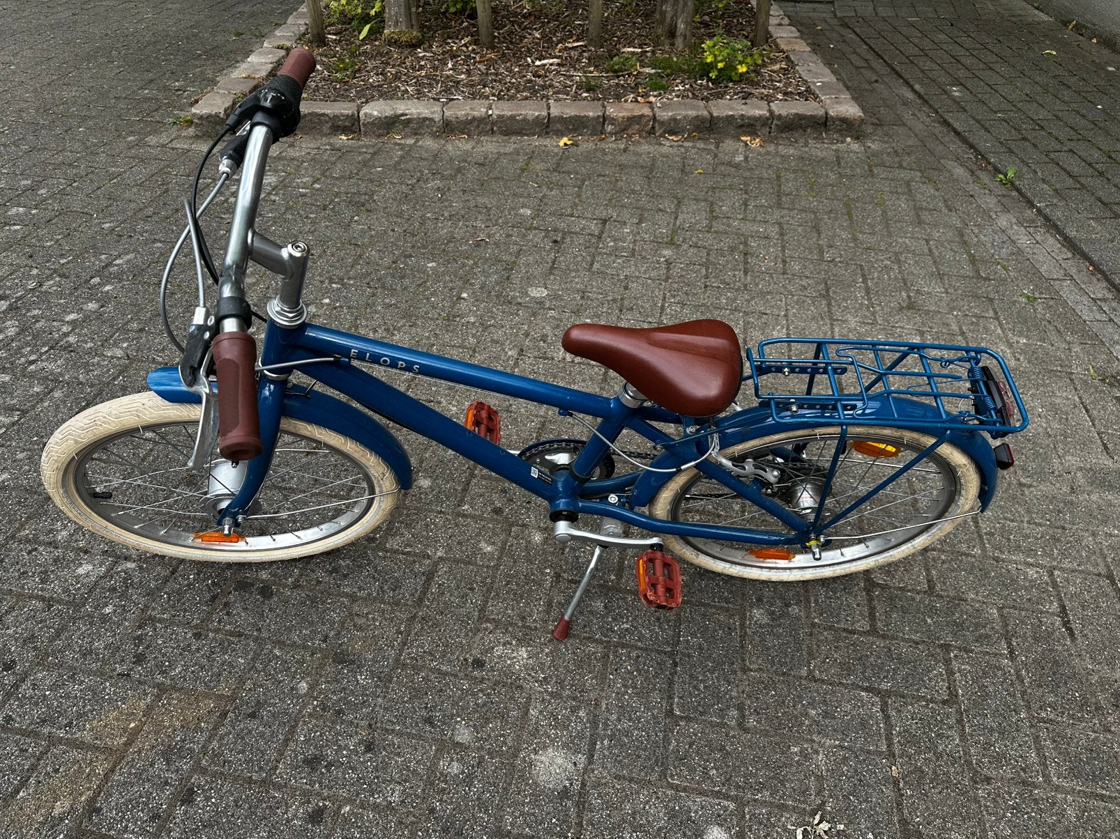 Kinderfiets blauw, Enlèvement, Utilisé, Frein sur jante, 16 à 20 pouces