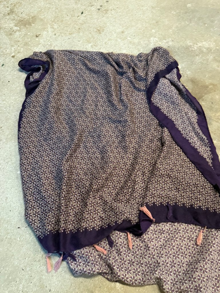 Foulard mauve à motifs, Ophalen of Verzenden, Nieuw