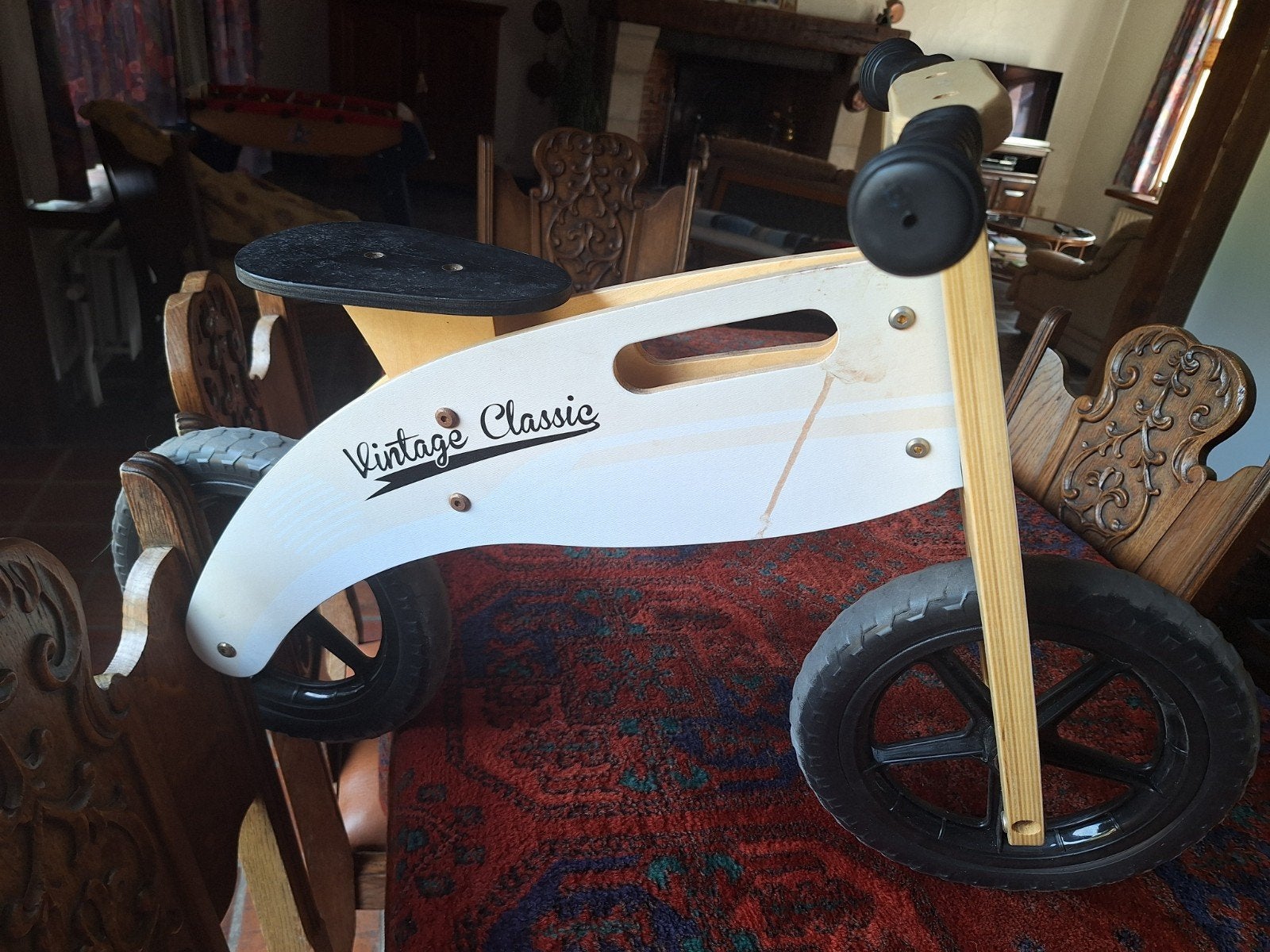 houten loopwagen, Kinderen en Baby's, Ophalen, Gebruikt, Rij- of Hobbelspeelgoed