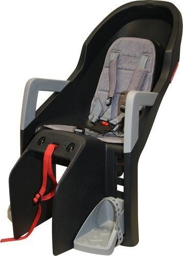 kuipkinderzetel polisport guppy grijs zilver pakdrager eb, Vélos & Vélomoteurs, Accessoires vélo | Sièges de vélo, Neuf, Repose-pieds