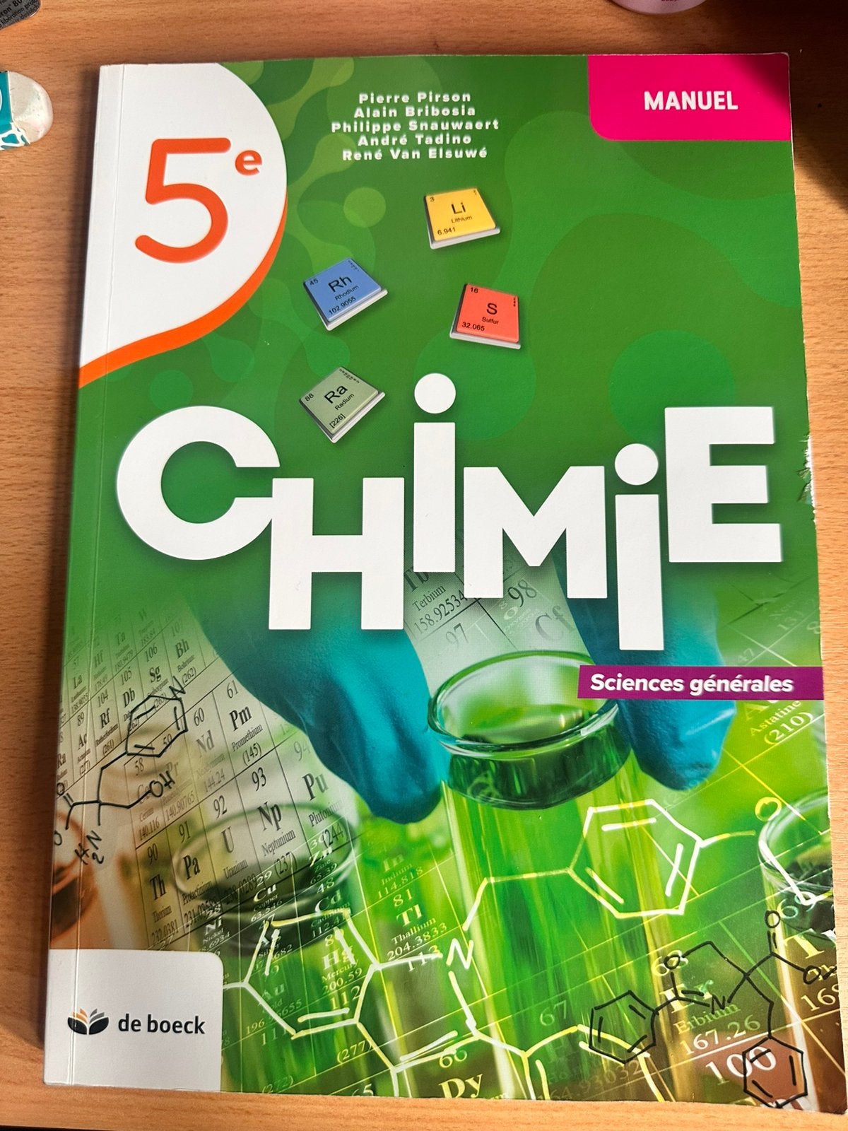 Manuel Chimie 5e sciences générales, Livres, Science, Enlèvement ou Envoi, Comme neuf, Sciences naturelles