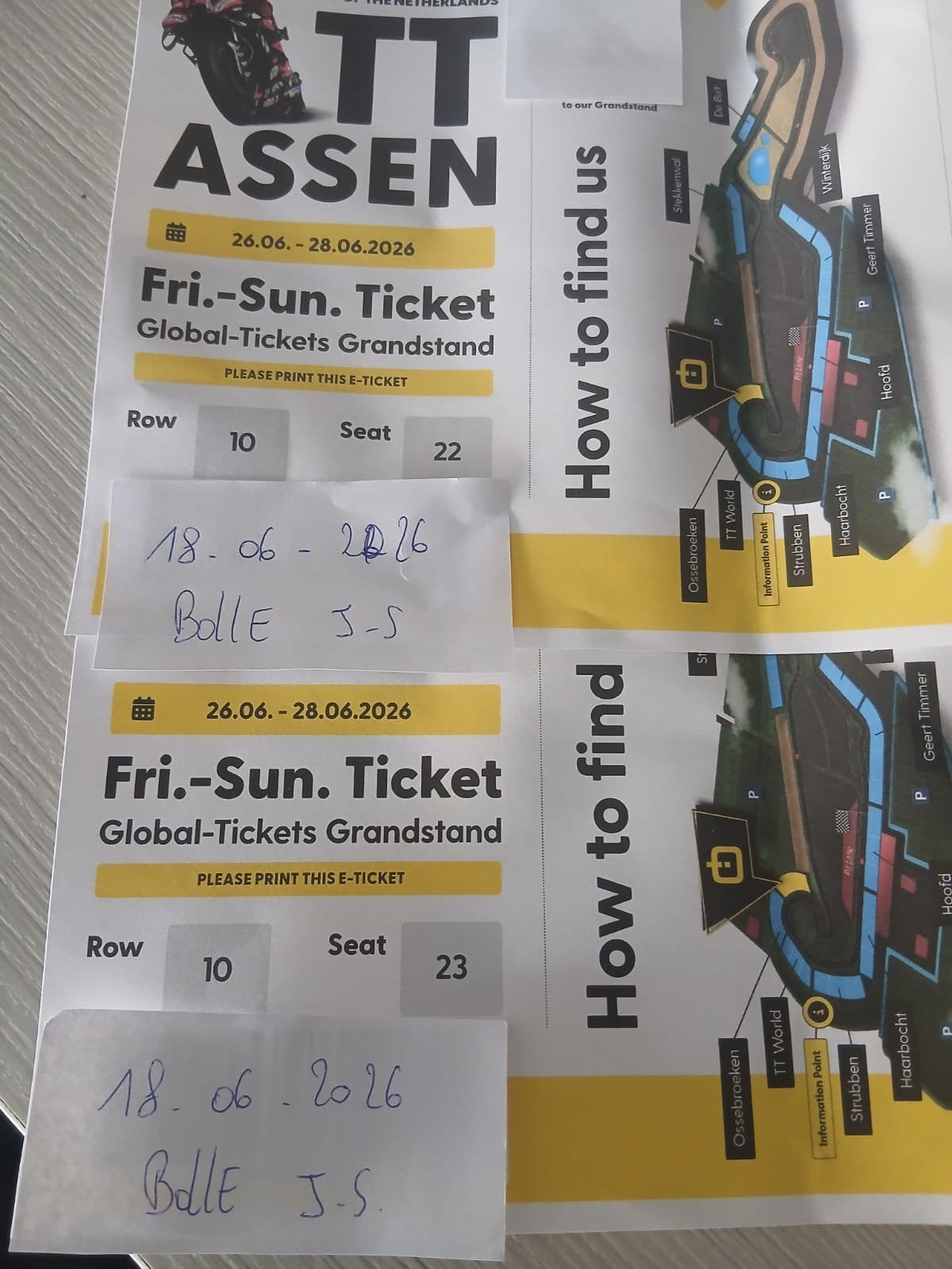 2 places Moto Gp Assen acces 3jours, Tickets en Kaartjes, Sport | Overige, Twee personen, Juni