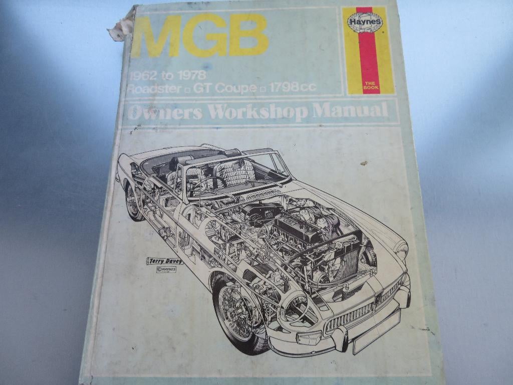 MGB 1962 tot 1978 roadster gt coupe 1800 cc werk boek, Auto diversen, Handleidingen en Instructieboekjes, Ophalen of Verzenden