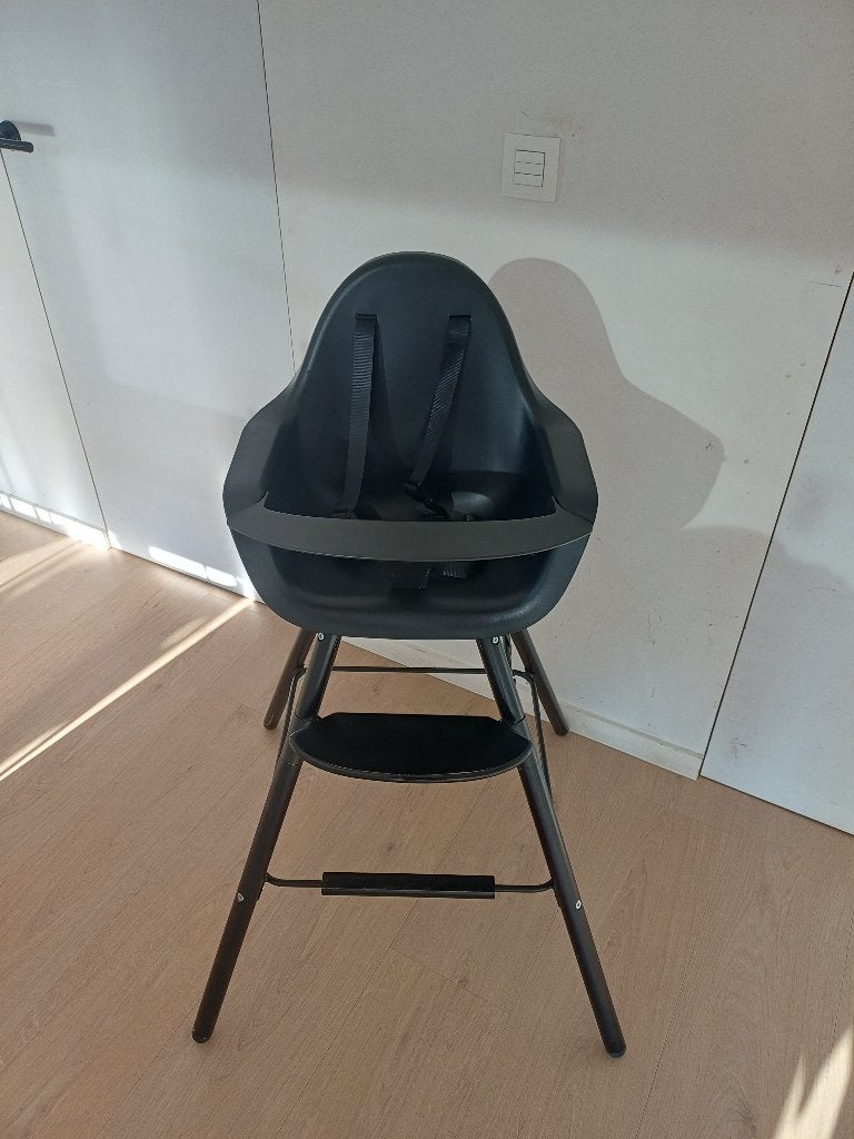 Childhome Evolu 2 eetstoel (zwart) met newborn zitje, Ophalen, Gebruikt, Stoel(en)