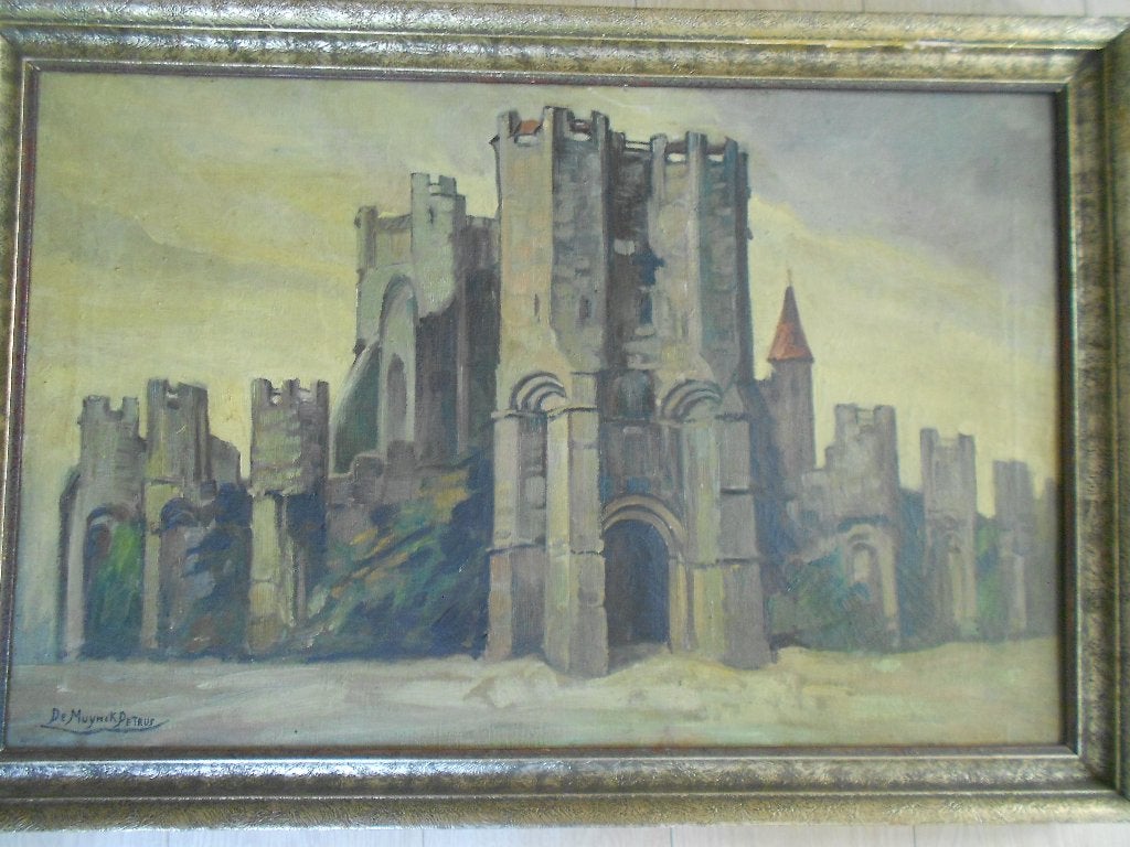 schilderij de muynck petrus, Ophalen, Stads- / dorpsgezicht