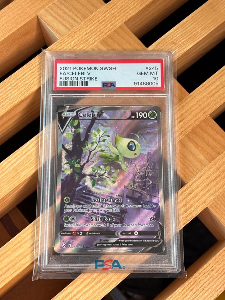 Pokémon Celebi V (FST 245) psa 10, Hobby en Vrije tijd, Verzenden, Zo goed als nieuw