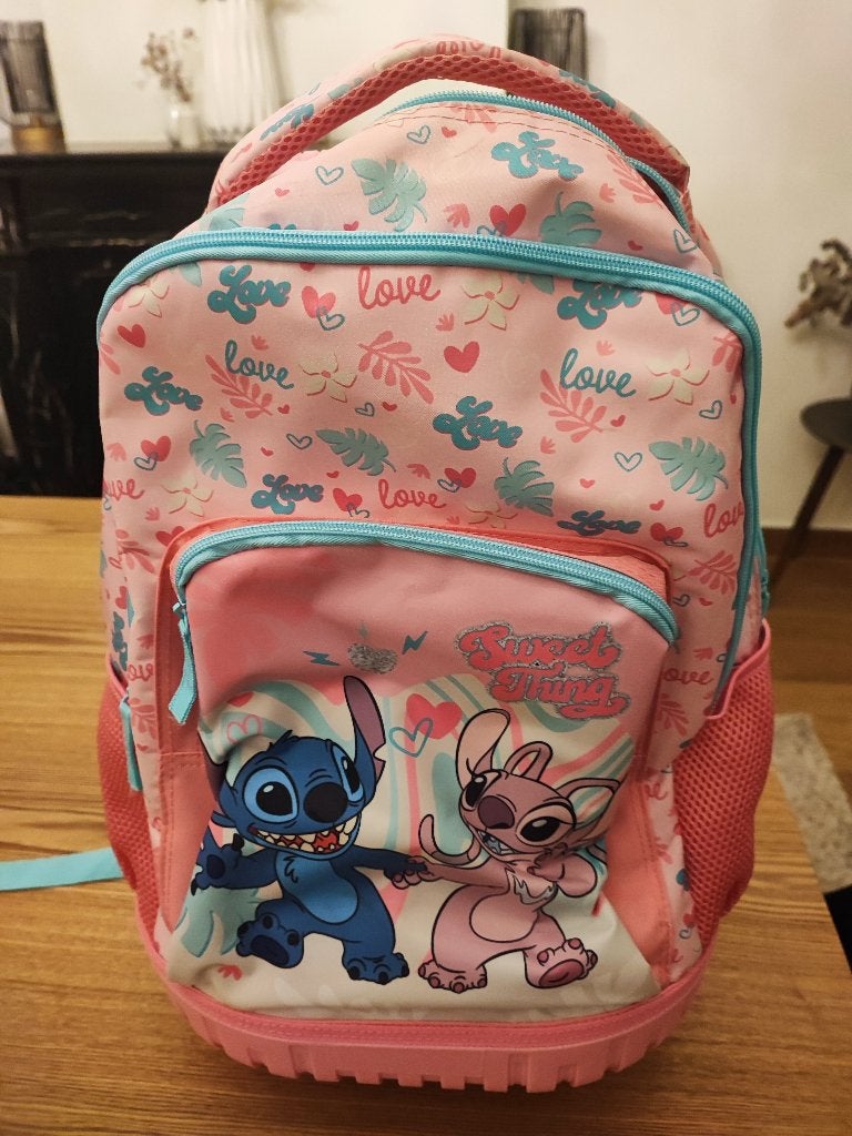Joli cartable Stitch à roulettes Neuf, Neuf, 30 à 40 cm, Rose, 30 à 40 cm