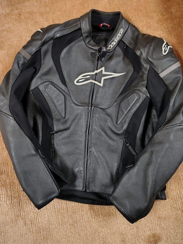 Motorjack Alpinestars Jaws V3 (maat 54), Motoren, Kleding | Motorkleding, Jas | leer, Heren, Tweedehands, Ophalen
