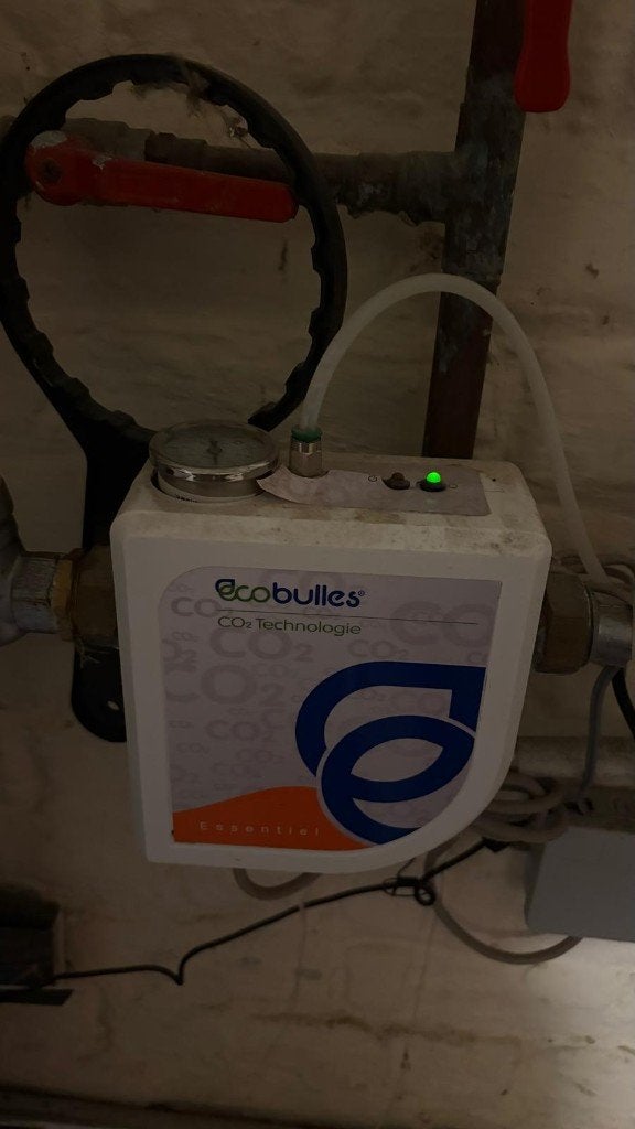 Adoucisseur d’eau au CO2, Enlèvement, Utilisé