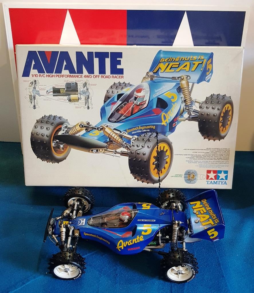 Vintage Tamiya Avante Mk1 #58072 uit 1988 Nieuw gebouwd, Hobby en Vrije tijd, Elektro, Verzenden, Auto offroad, Nieuw