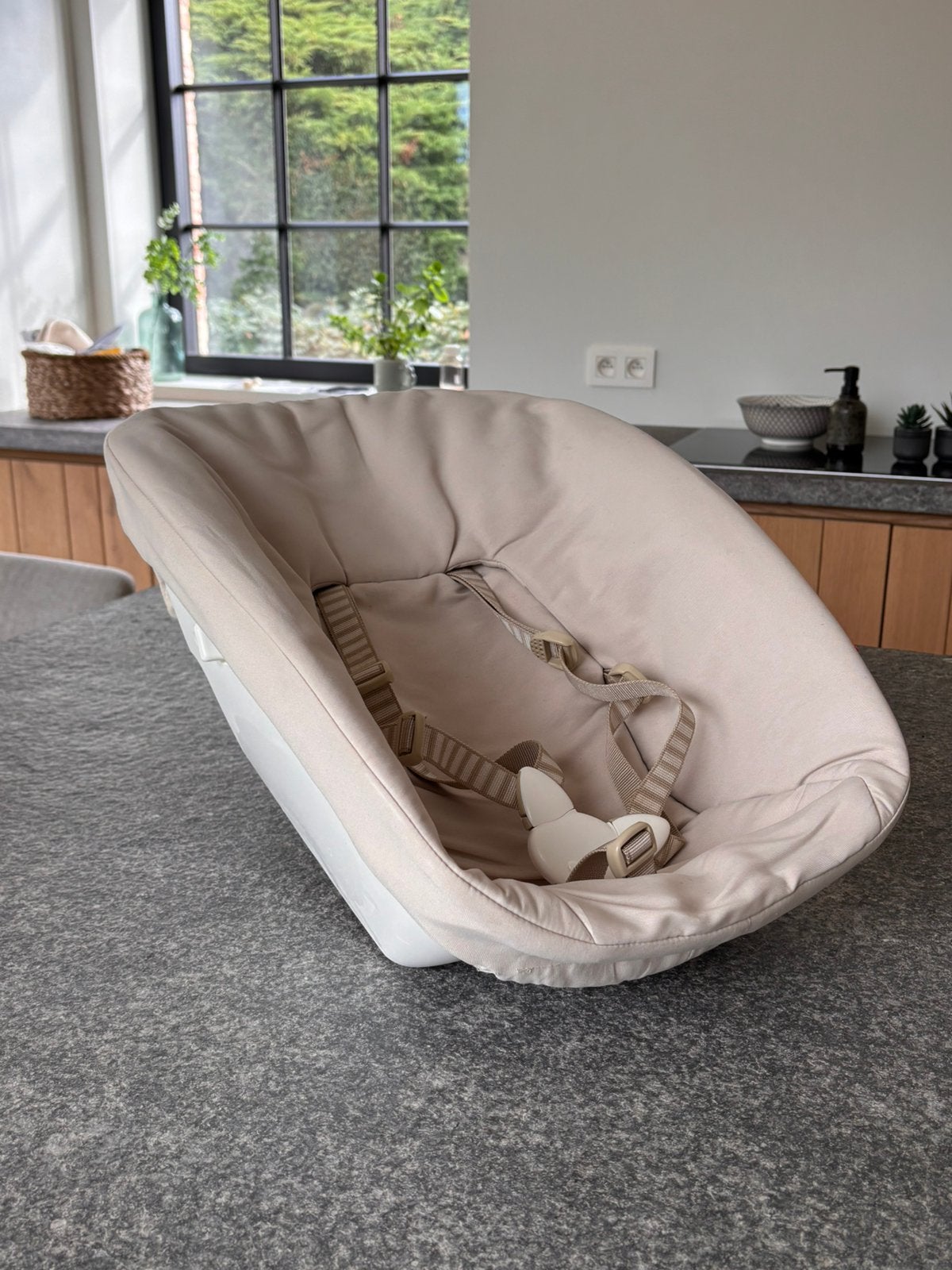 Stokke Tripp trapp newborn set met hoes, Ophalen, Zo goed als nieuw