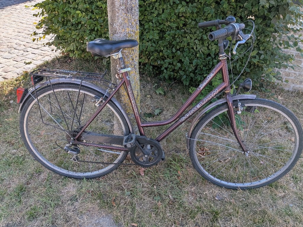 Stadsfiets, Fietsen en Brommers, Gebruikt, Velgrem, Versnellingen, Ophalen