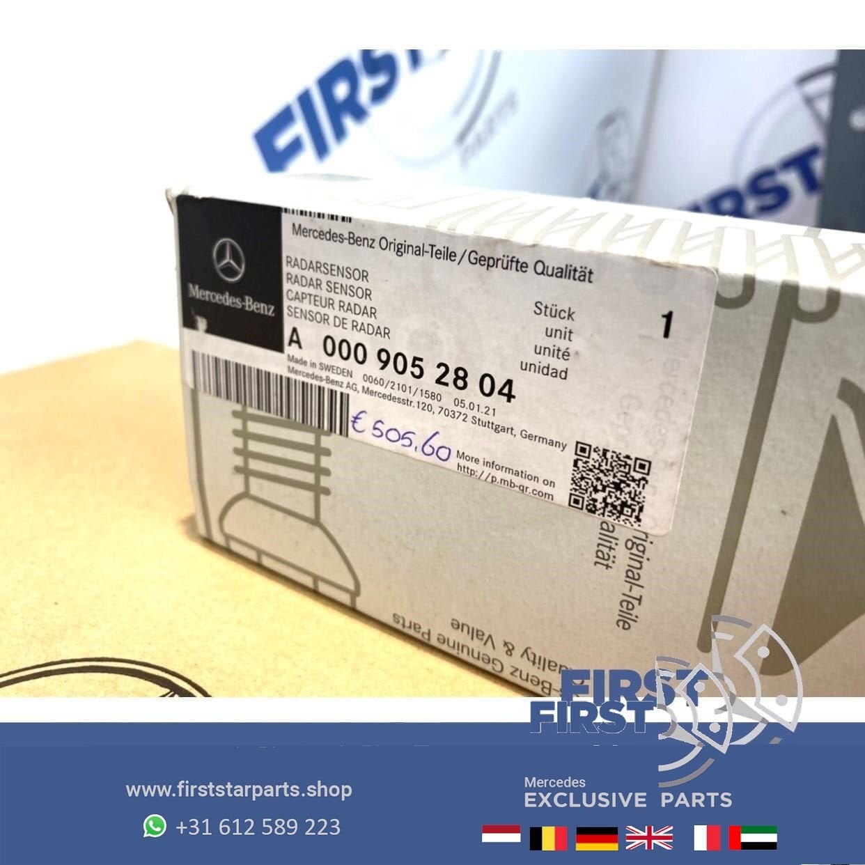 A0009052804 radar sensor Mercedes W176 W246 W117 W156 W166 W, Utilisé, -, -, Enlèvement ou Envoi