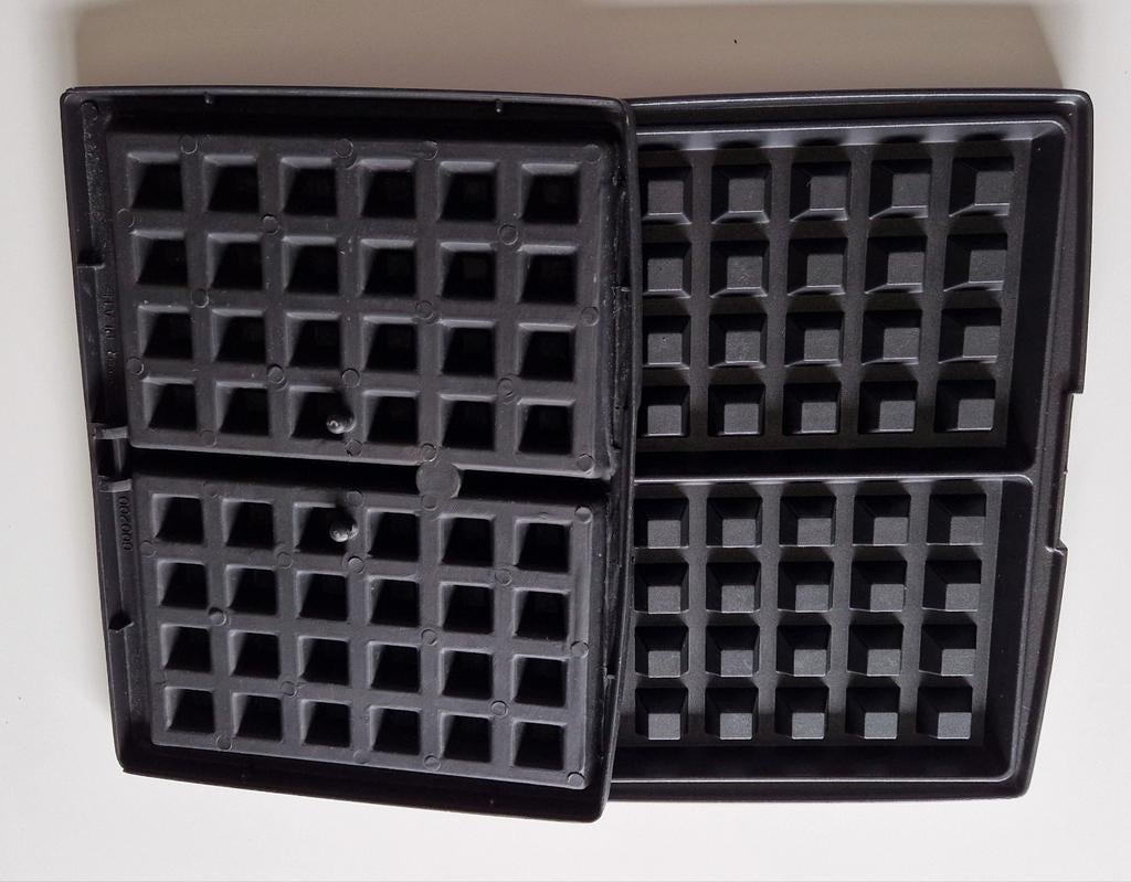Wafelplaten voor Brusselse of Luikse wafels, Ophalen of Verzenden, Uitneembare platen, Zo goed als nieuw