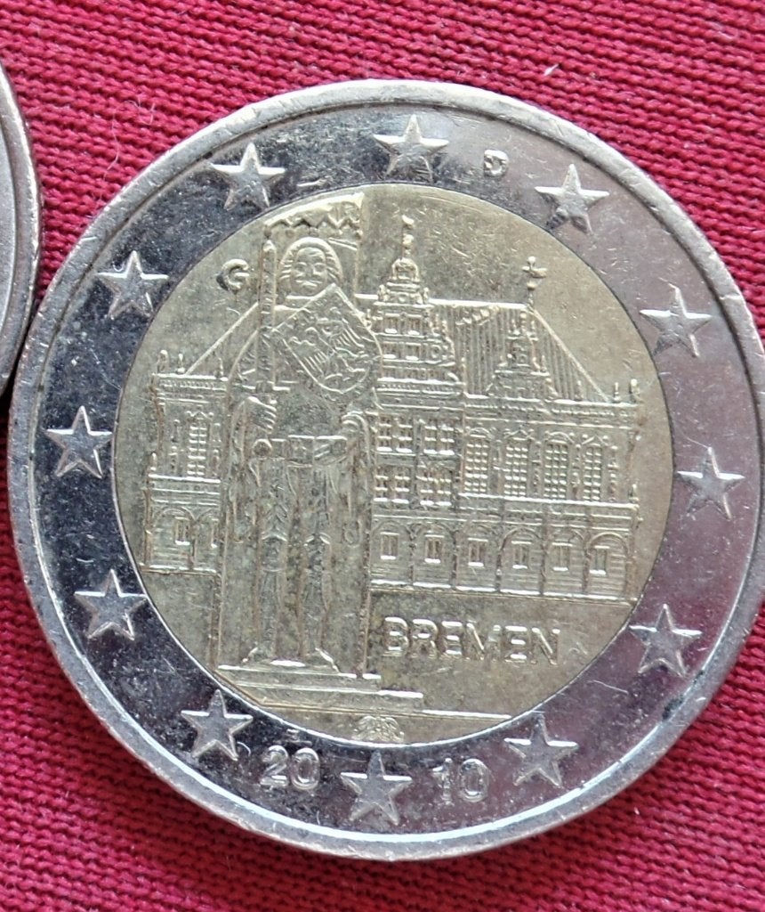 2 euro Duitsland 2010 (Bremen), Ophalen, Duitsland, 2 euro, Losse munt