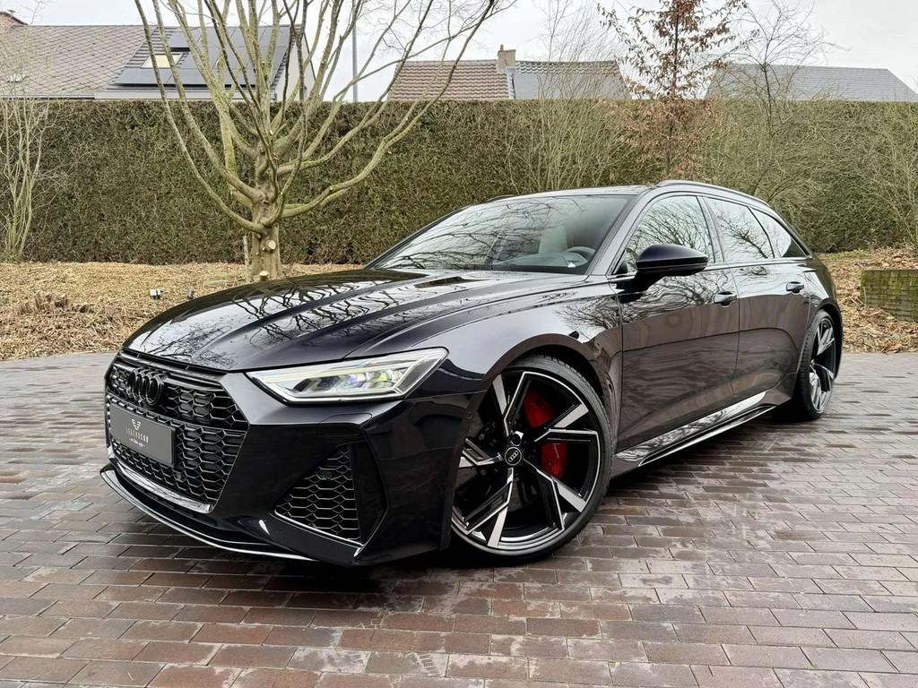 Audi RS6 Avant 4.0 V8/Ceramic/B&0/Pano/Audi Exclusive/Top!, Autos, Cuir, 3996 cm³, Euro 6, Entreprise