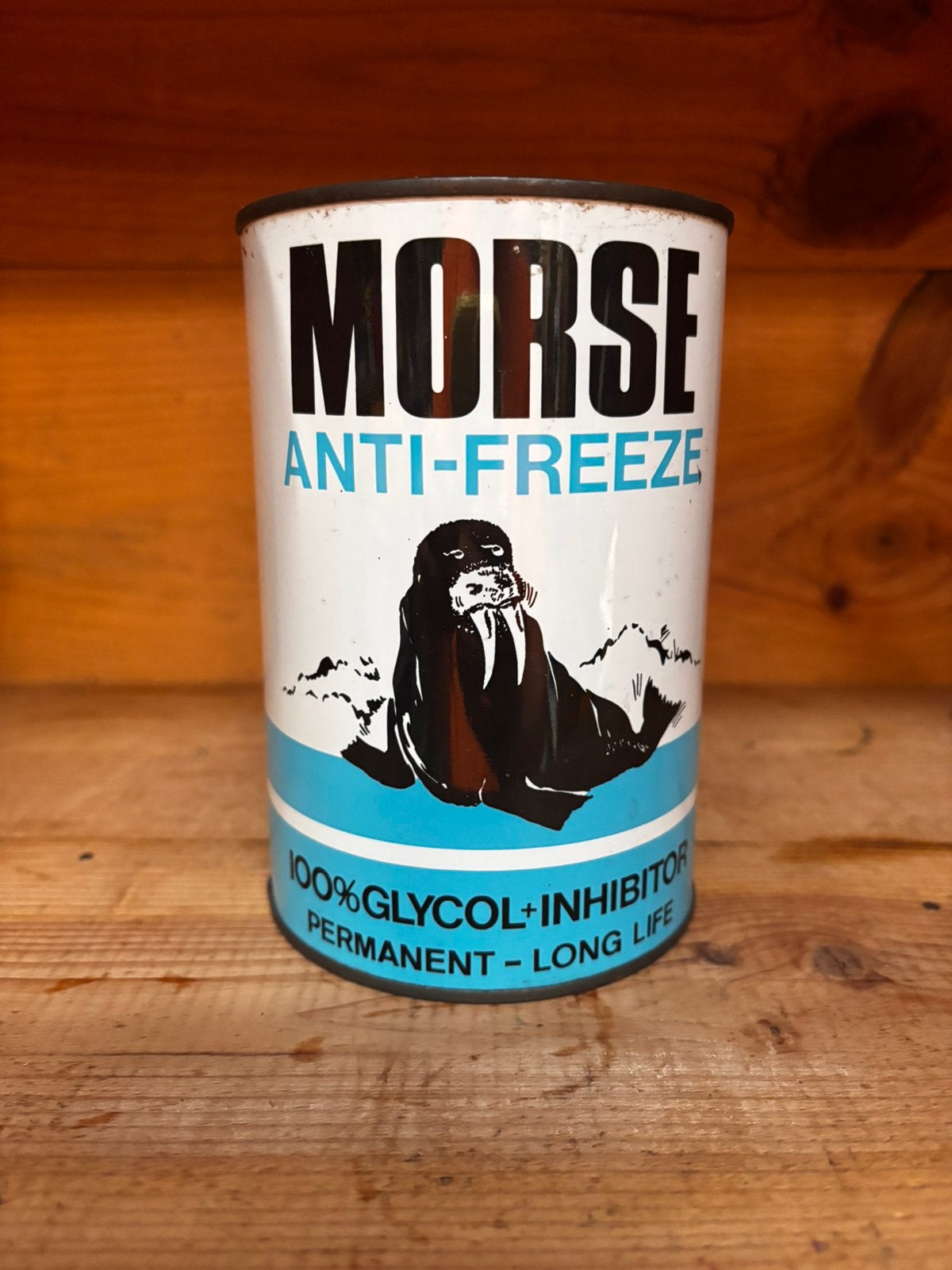 Ancien bidon d’huile antigel morse en top état olieblik, Enlèvement ou Envoi, Comme neuf
