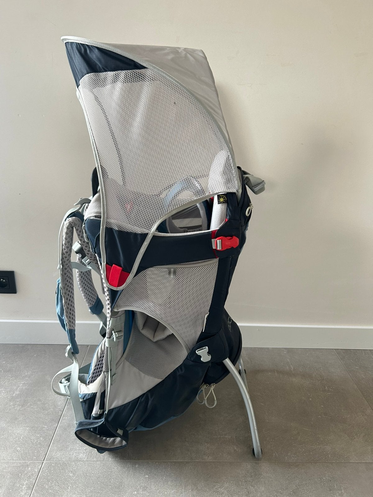 Osprey kinderdrager poco AG, Kinderen en Baby's, Buggy's, Zo goed als nieuw, Zonnekap, Ophalen