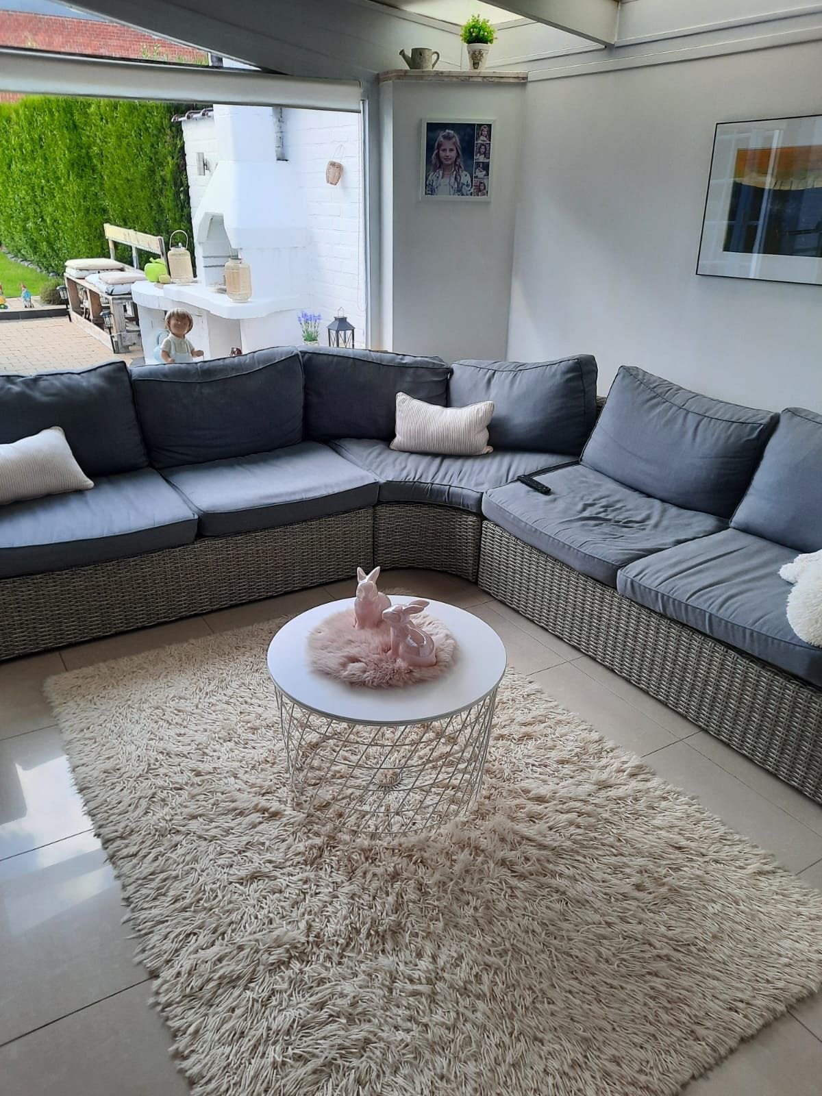 Loungeset 2m80 op 2m70, Ophalen, Zo goed als nieuw