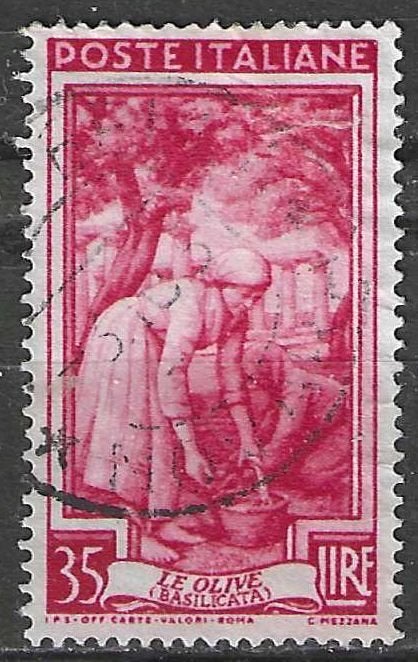 Italie 1950 - Yvert 583 - L'Italie au travail. (1ER), Envoi, Affranchi