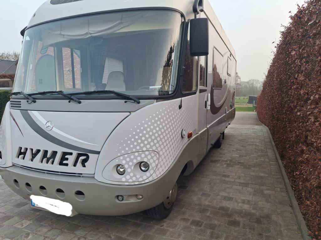 Hymer S740 camper mobilhome, Caravans en Kamperen, Mobilhomes, Automaat, Dakluik, Elektrisch, Koelkast
