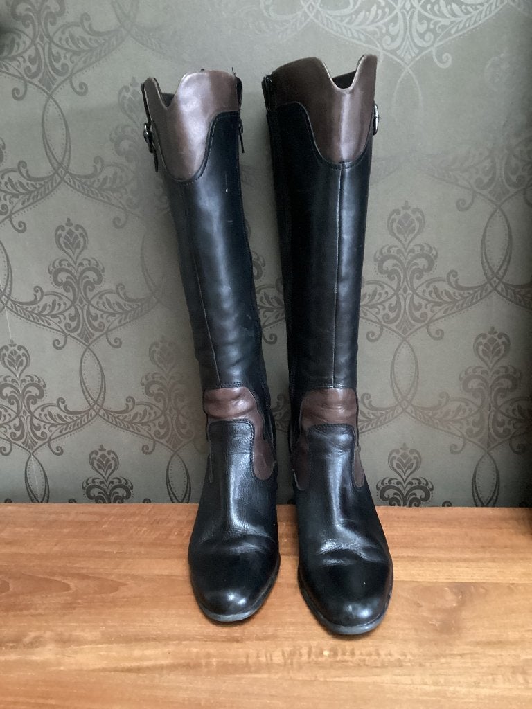 Bottes Caprice 38 noir/marron, Enlèvement ou Envoi, Comme neuf, Brun, Caprice